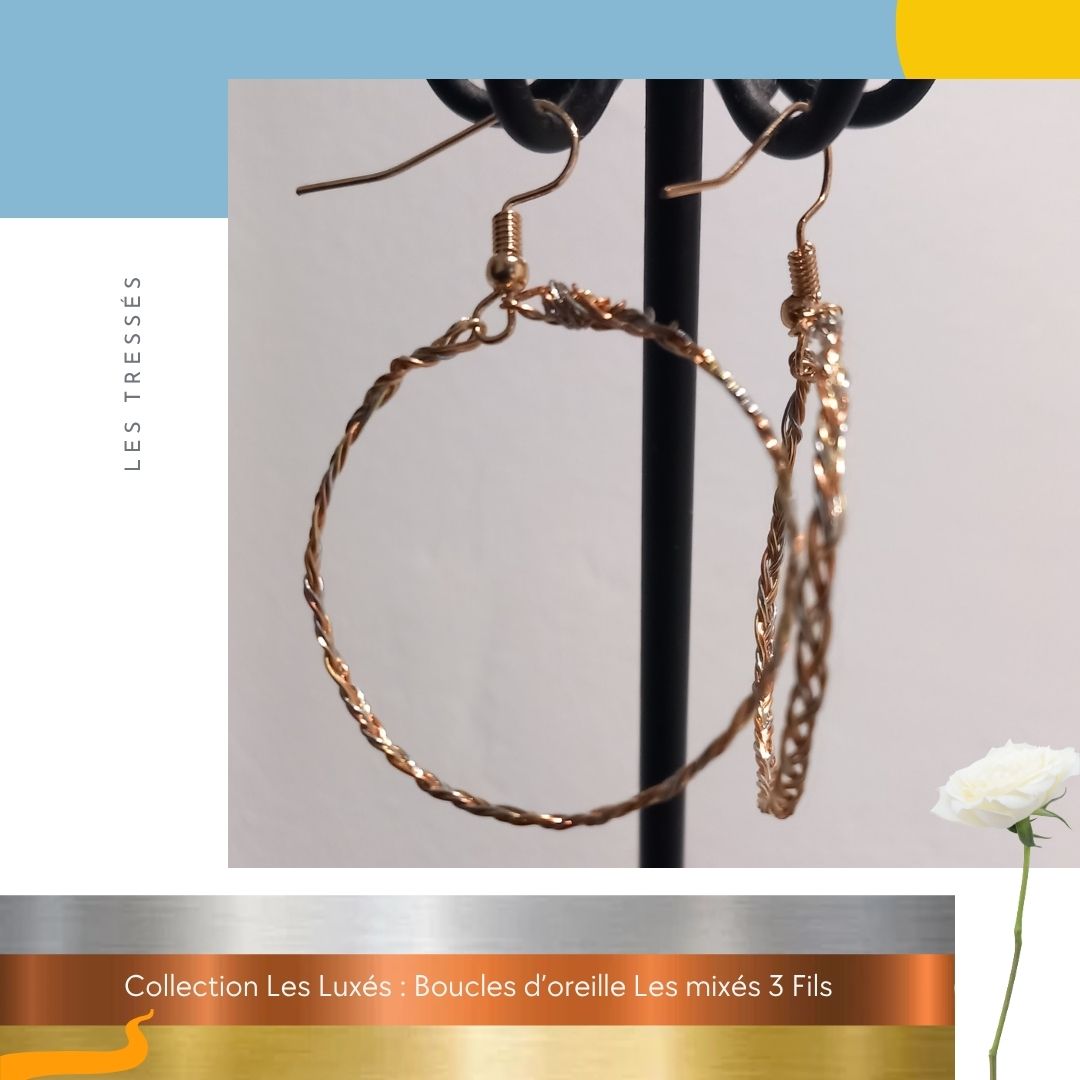 Boucles d'oreilles Les Mixés 3 Fils