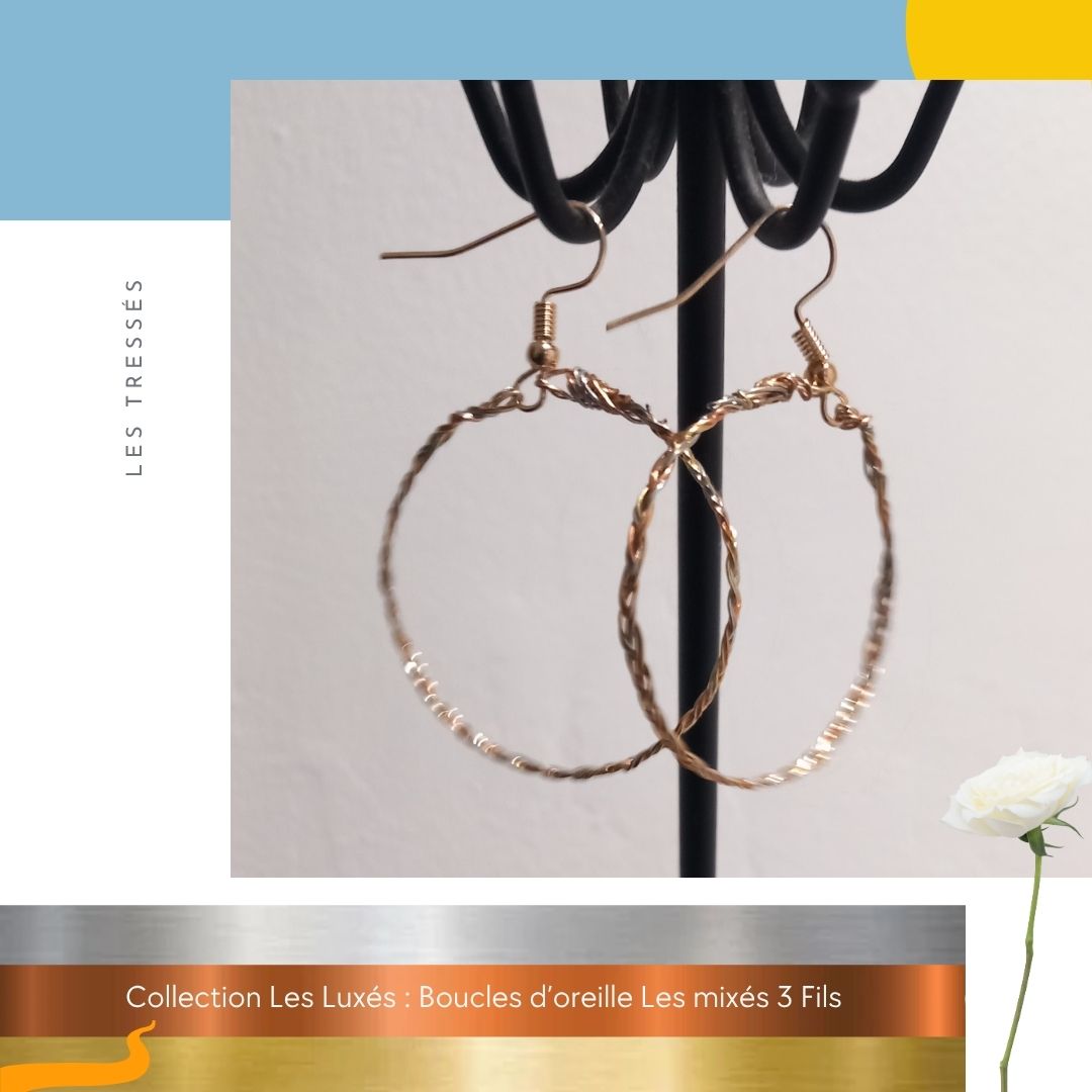 Boucles d'oreilles Les Mixés 3 Fils